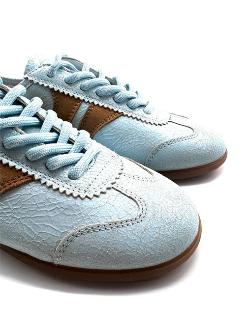 Sneaker mit Craquelé-Effekt IL LACCIO | 5138CRACKSUEDECELESTETABACCO